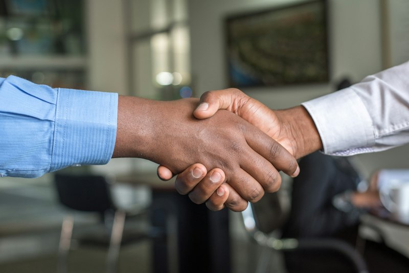 Family office handshake